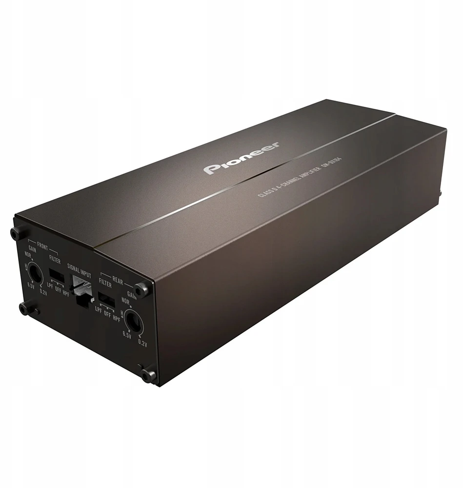 Pioneer GM-DX104 - 4 kanalų Hi-Res skaitmeninis automobilinis garso stiprintuvas, 400 W
