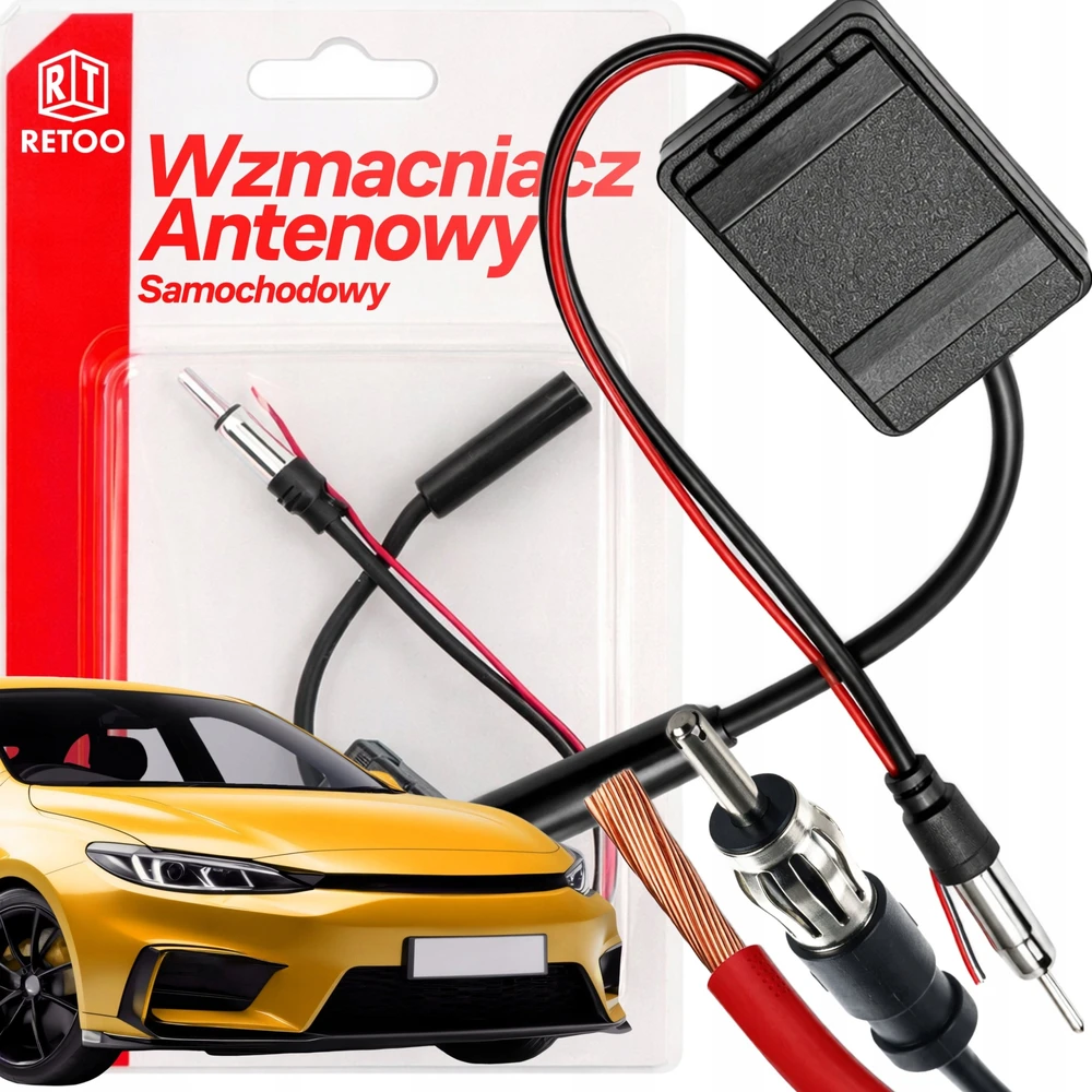 Retoo Stiprintuvas Automobilio antenos stiprintuvas +16db stiprumo