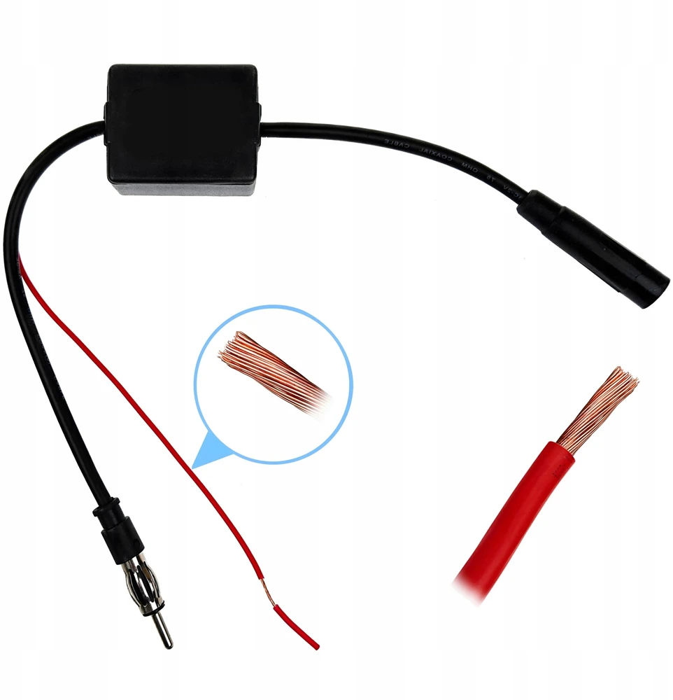 Retoo Stiprintuvas Automobilio antenos stiprintuvas +16db stiprumo
