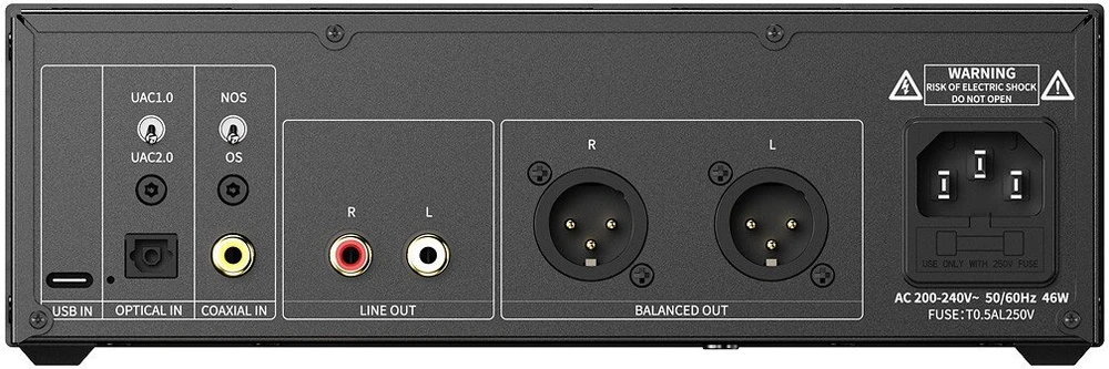 FiiO Warmer - juodas - lempinis DAC R2R/Buffer
