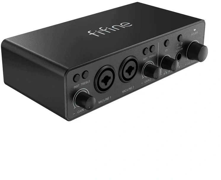 Stiprintuvas słuchawkowy Fifine Interfejs audio (juoda) (Ampli3)