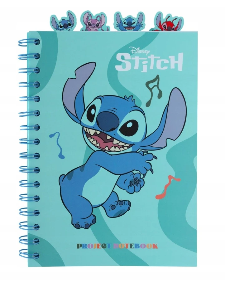 Disney Stitch - Užrašų knygelė / Bloknotas A5 iš Waves kolekcijos