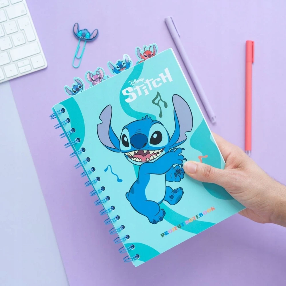 Disney Stitch - Užrašų knygelė / Bloknotas A5 iš Waves kolekcijos