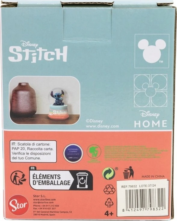 Disney Stitch - Stiklo sniego gaublio dėžutėje prezentowym