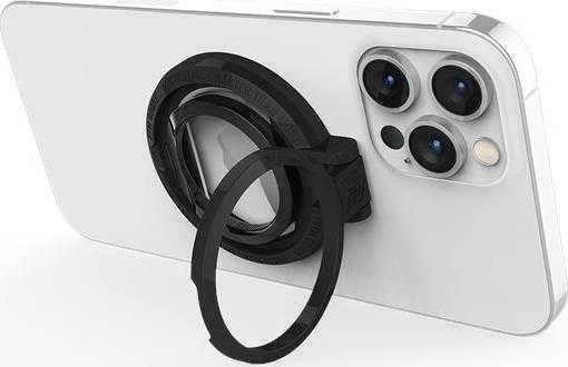 Dėklas STM MagLoop – Apple iPhone piršto kilpa ir butelių atidarytuvas – juodas