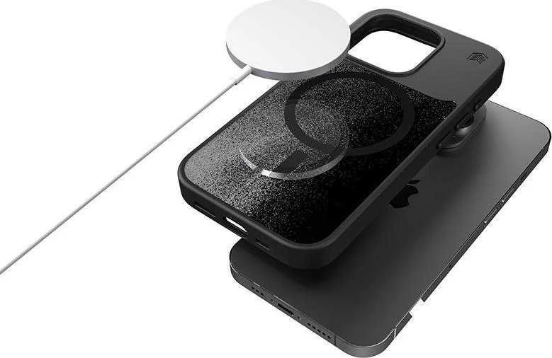 STM Relax Sand MagSafe - dėklas skirtas Apple iPhone 15 Juodas / Pilkas