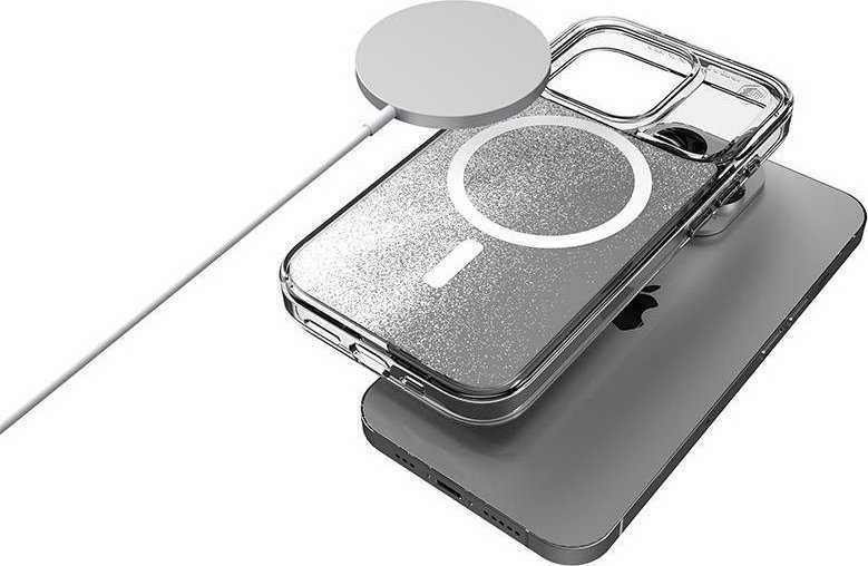 STM Relax Sand MagSafe - dėklas skirtas Apple iPhone 15 Pro Clear / Baltas