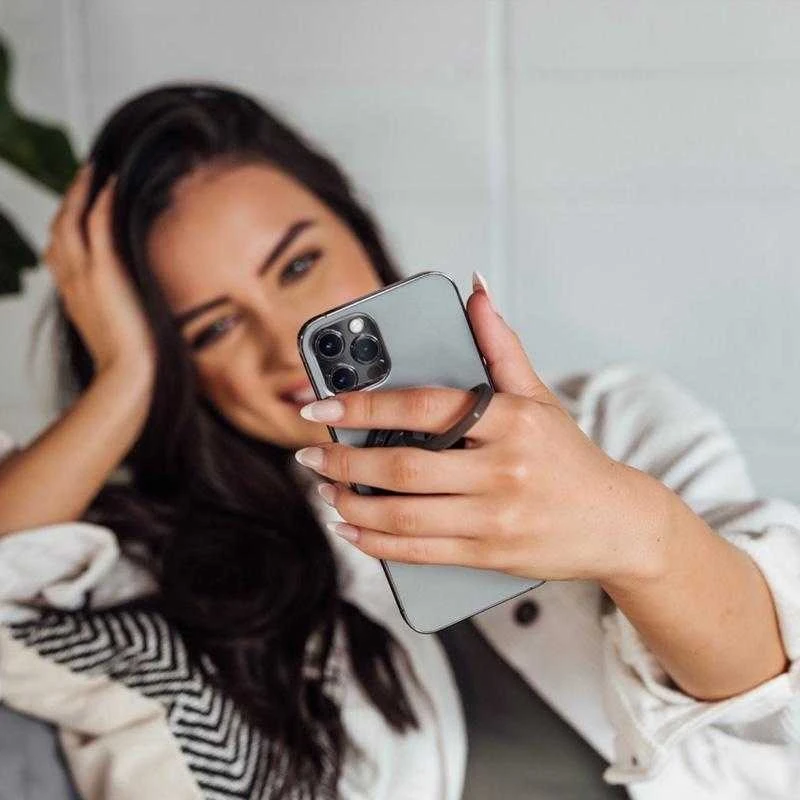 Dėklas STM MagLoop - Apple iPhone piršto kilpa ir butelių atidarytuvas - pilkas