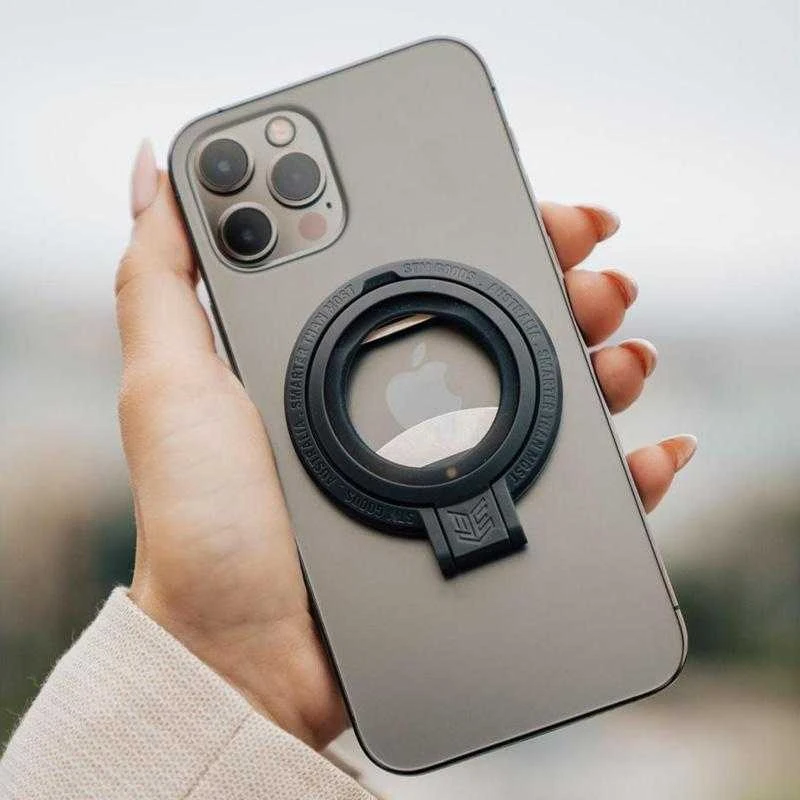 Dėklas STM MagLoop - Apple iPhone piršto kilpa ir butelių atidarytuvas - pilkas