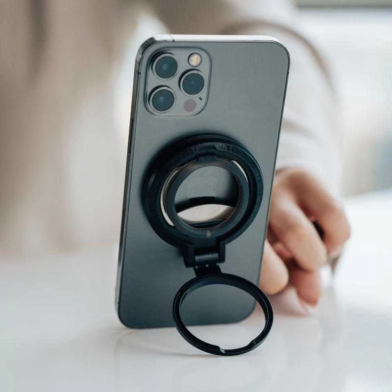 Dėklas STM MagLoop - Apple iPhone piršto kilpa ir butelių atidarytuvas - pilkas