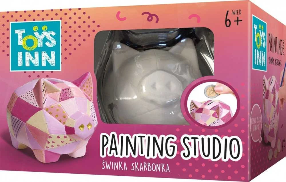 Stnux Dažoma figūrėlė „Piggy bank“