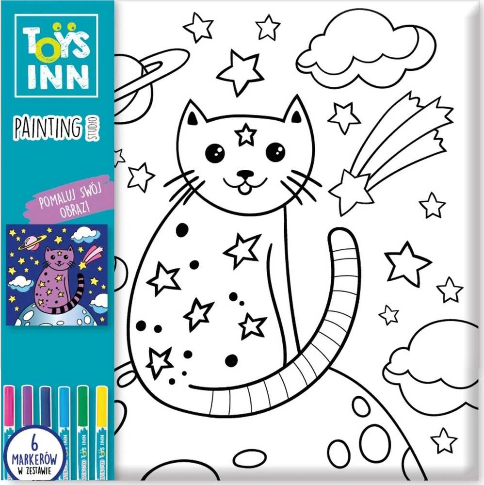 Stnux Spalvinimo rinkinys su katinu ir markeriais