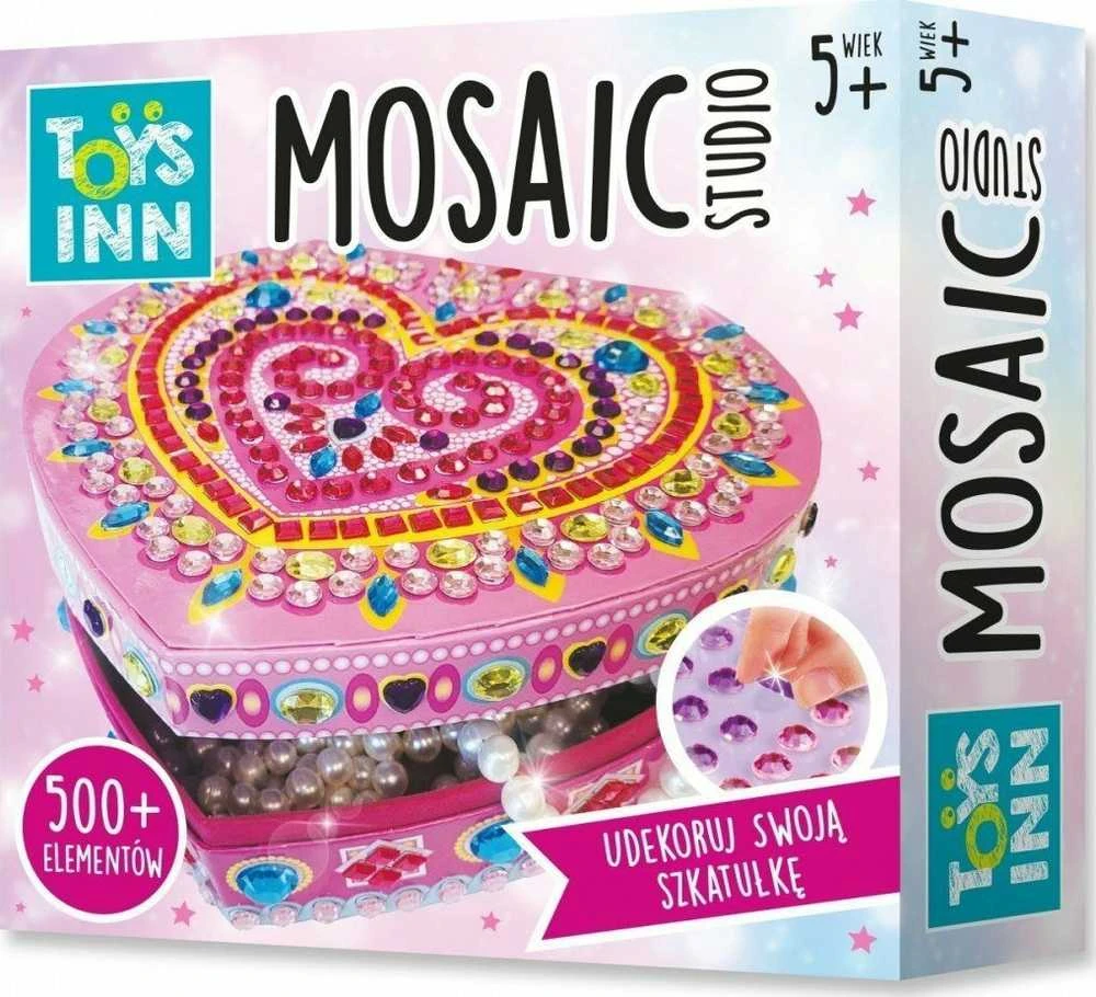 „Stnux Creative“ rinkinio mozaikinė širdelės formos dėžutė