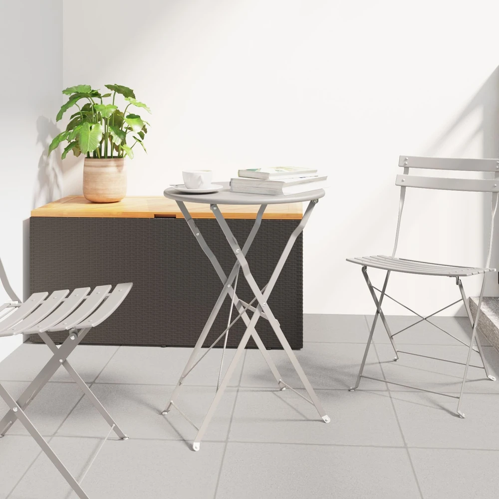 Bistro stalas Smėlio Ø 50 x 71 cm Miltelinis plienas