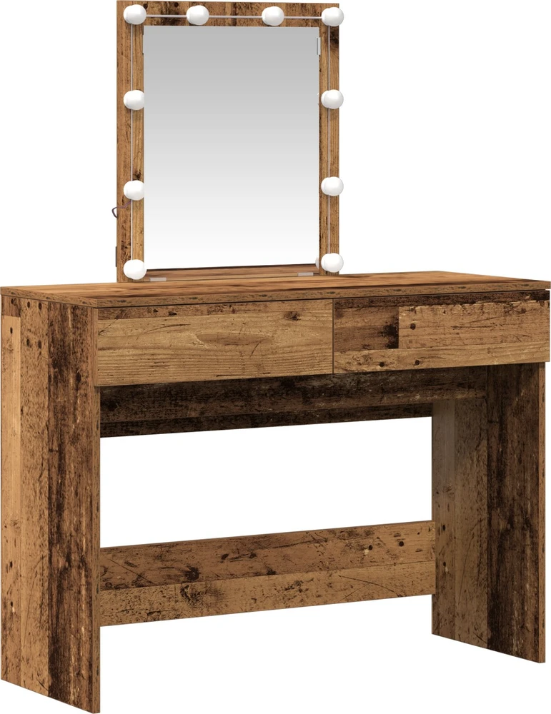 Makiažo stalas Senas medis 100 x 40 x 130 cm Apdirbta mediena