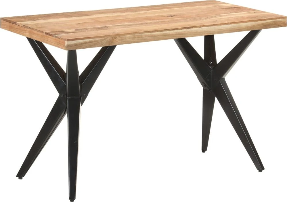 Valgomojo stalas, 120x60x76cm, akacijos medienos masyvas