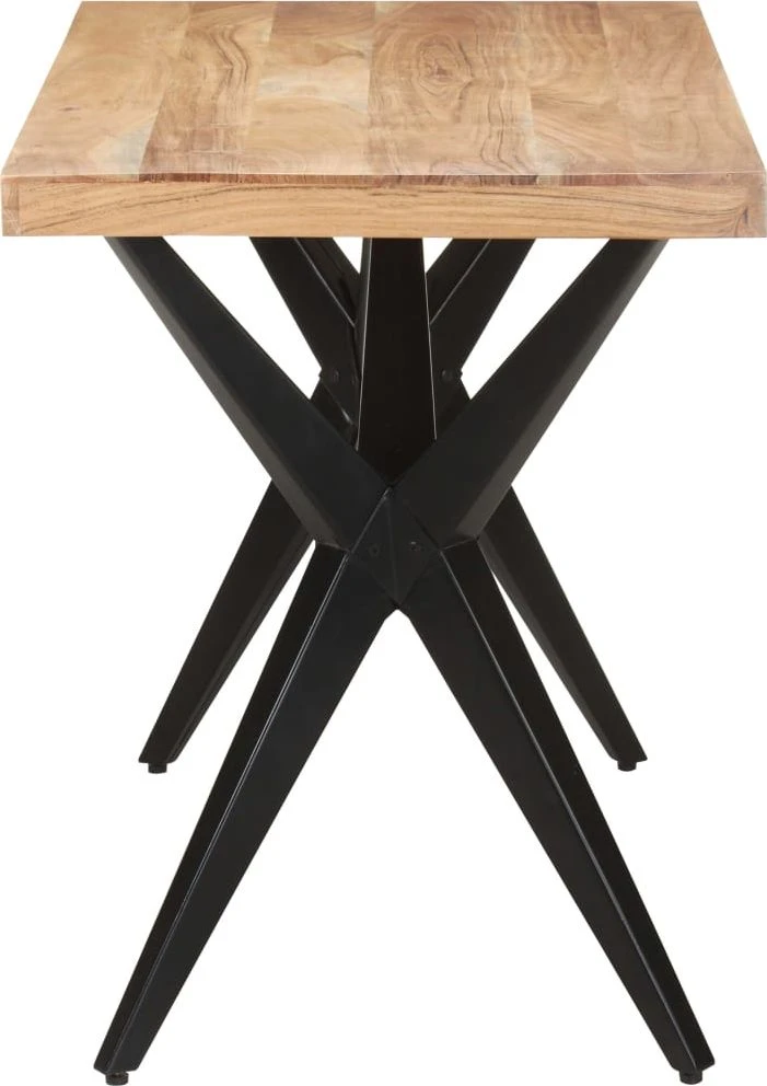 Valgomojo stalas, 120x60x76cm, akacijos medienos masyvas