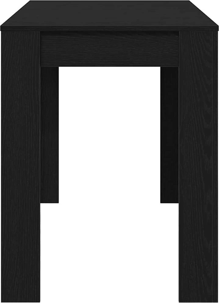 Valgomojo stalas, juodos ąžuolas, 120x60x76cm, apdirbta mediena