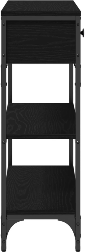 Konsolinis stalas Juodas ąžuolas 72.5 x 25 x 75 cm