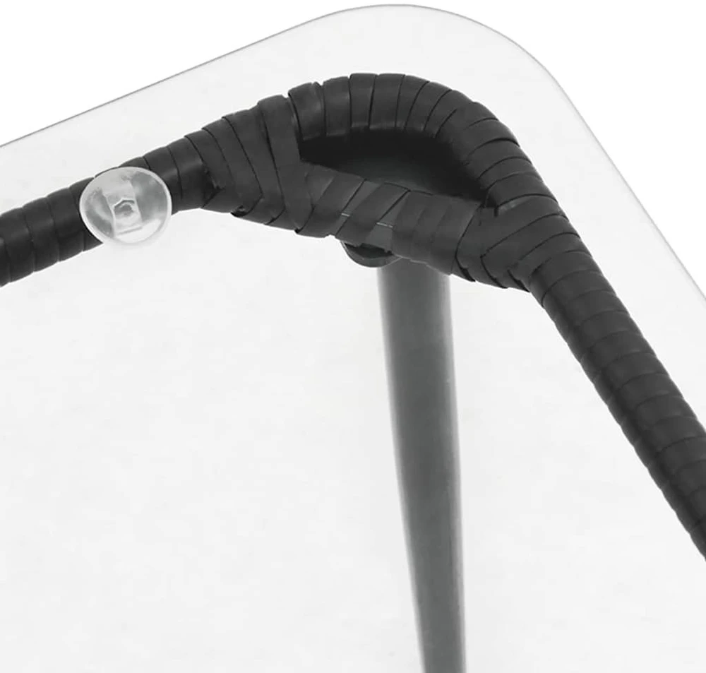 Sodo stalas Juoda 80 x 40 x 45 cm poliratanas