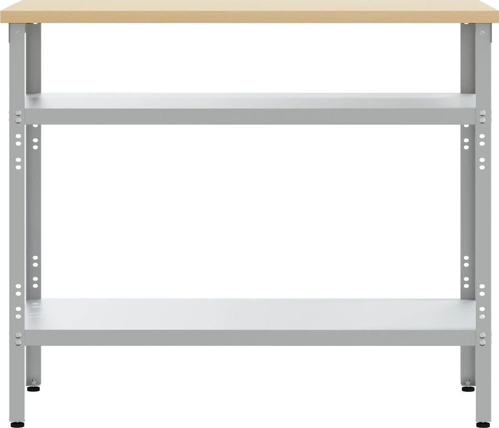 Darbo stalas Pilka ir smėlinė 100 x 55 x 85 cm Plienas