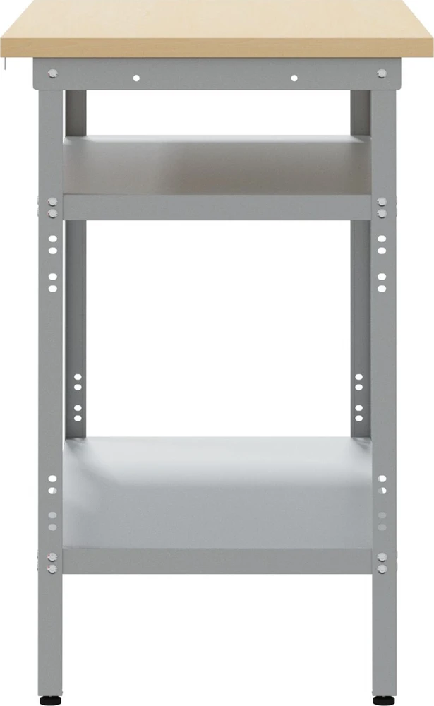 Darbo stalas Pilka ir smėlinė 100 x 55 x 85 cm Plienas