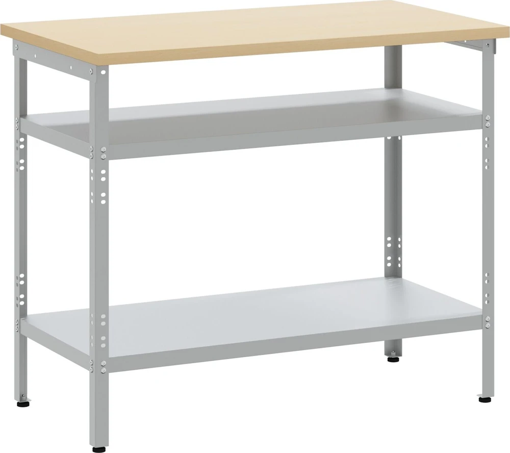Darbo stalas Pilka ir smėlinė 100 x 55 x 85 cm Plienas