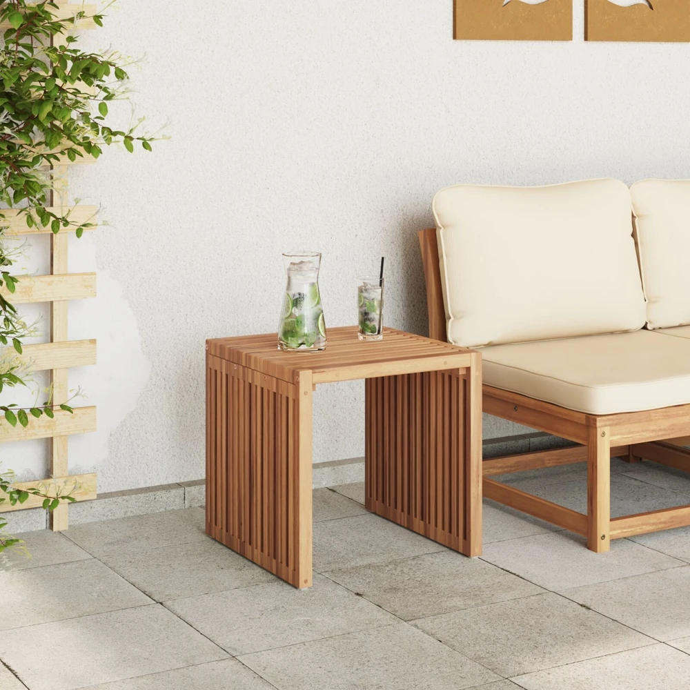 Sodo šoninis stalas Ruda 45 x 45,5 x 45,5 cm Kieto teka medžio