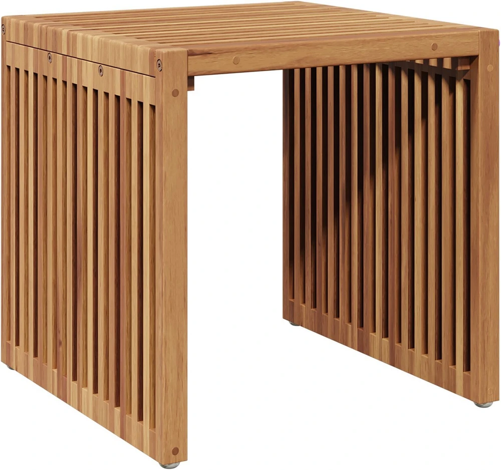 Sodo šoninis stalas Ruda 45 x 45,5 x 45,5 cm Kieto teka medžio