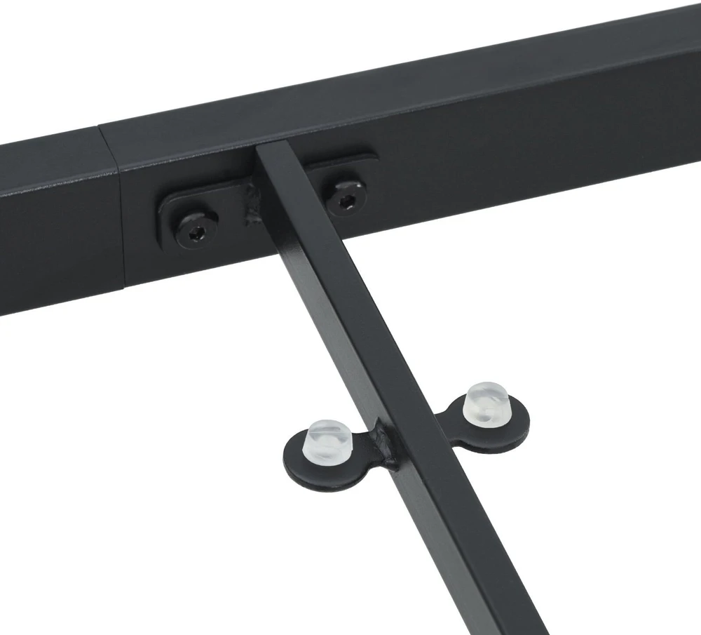 Sodo stalas Juoda 80 x 80 x 73 cm metalas