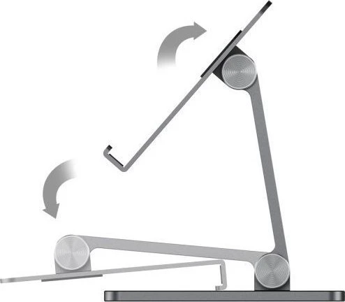 Stojak Alogic Alogic Universal-Tabletständer verstellbar Alu space pilkas