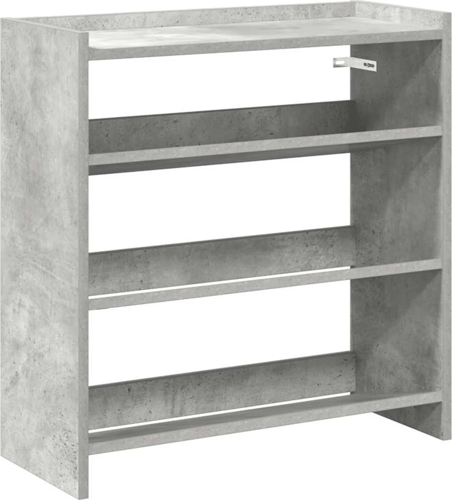 Lentyna batams, betono pilka, 60x25x62cm, apdirbta mediena