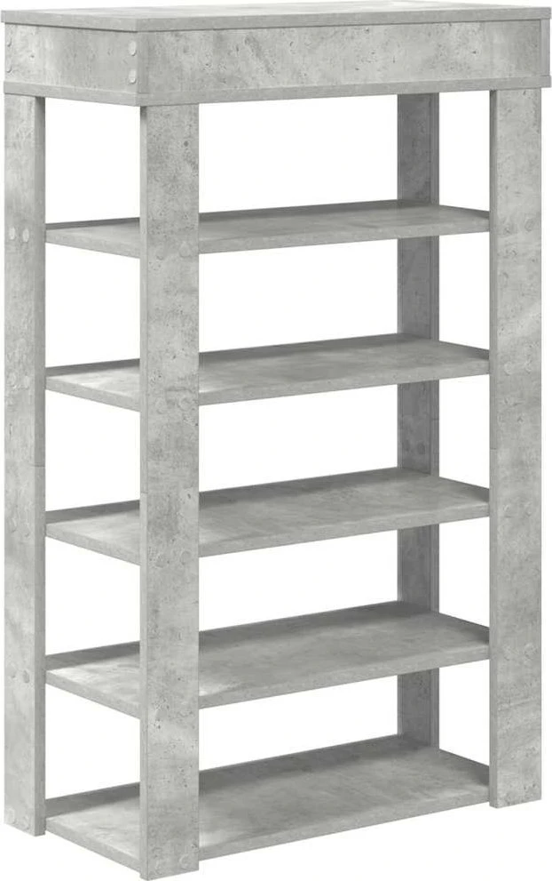 Lentyna batams, betono pilka, 60x30x98cm, apdirbta mediena