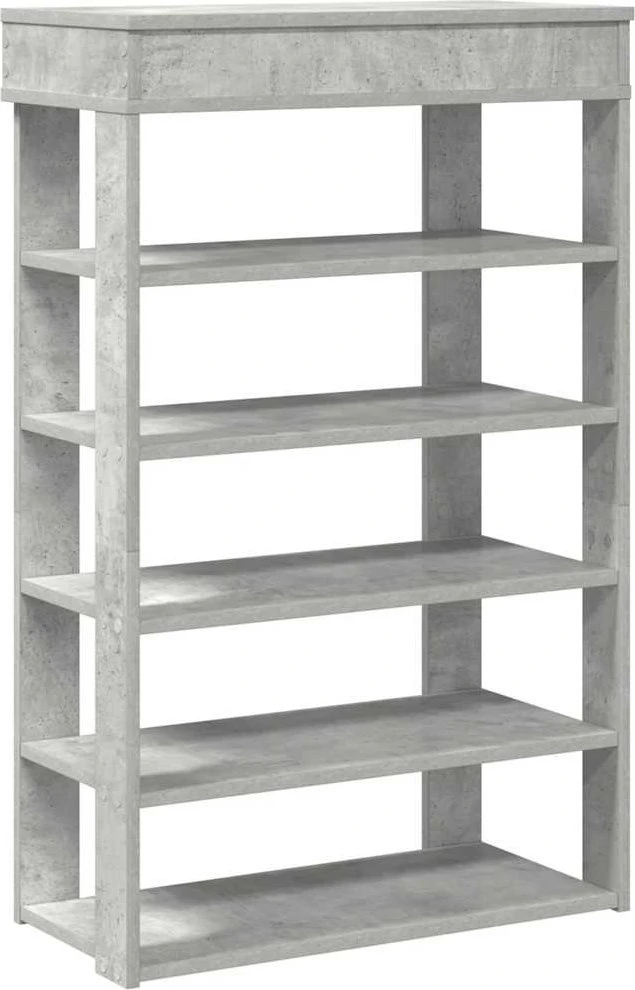 Lentyna batams, betono pilka, 60x30x98cm, apdirbta mediena