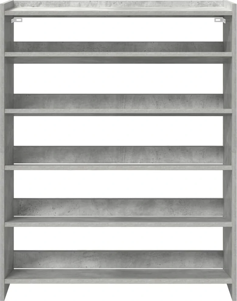 Lentyna batams, betono pilka, 80x25x100cm, apdirbta mediena