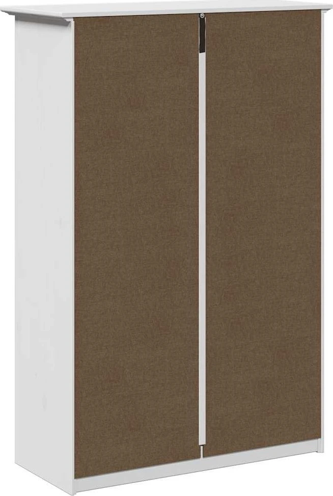 Batų lentyna "BODO" Balta 80x35x118 cm