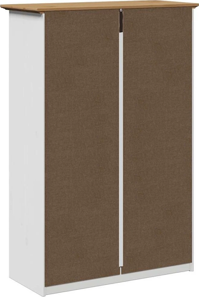 Batų lentyna "BODO" Balta ir ruda 80x35x118 cm