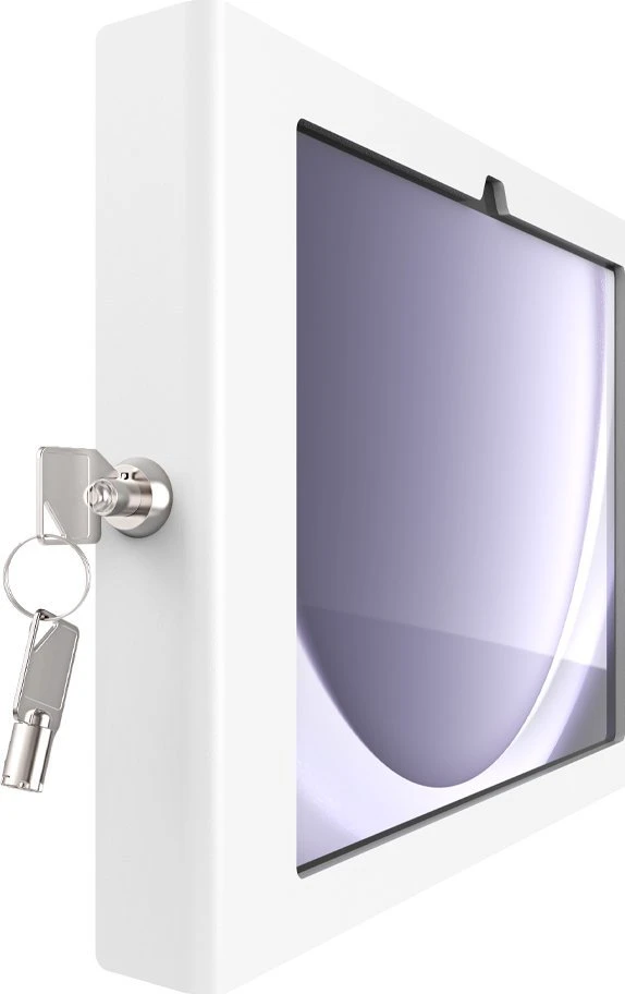 Laikiklis „Compulocks Galaxy Tab A9+ Apex Enclosure Wall Mount“ – dėklas – planšetiniam kompiuteriui – užrakinamas – metalinis rėmas – Baltas – ekrano dydis: 27,94 cm (11 colių) – sieninis laikiklis – skirtas „Samsung Galaxy Tab A9+“
