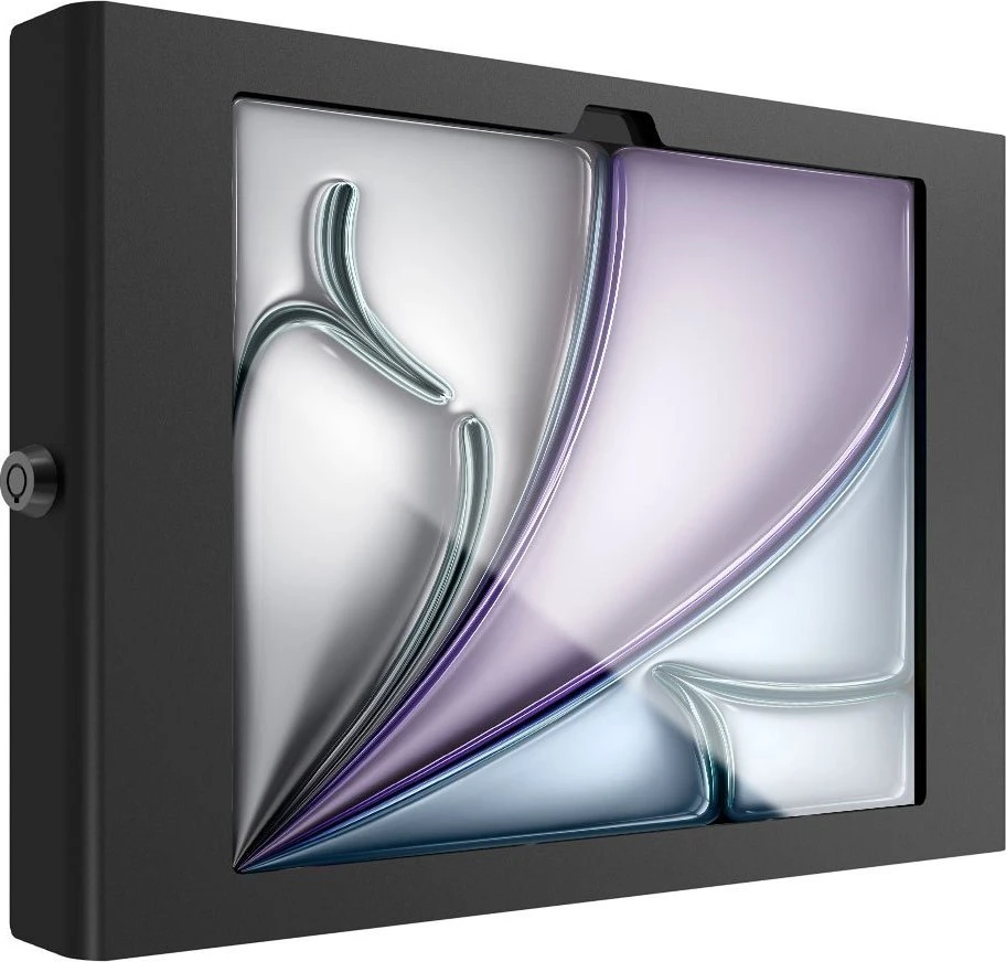 Laikiklis Compulocks iPad Air M2 11'' (2024), Apex Secured Enclosure Wall Mount - Gehause - fur Tablett - Glasbefestigung, Raum - verriegelbar - hochwertiges Aliuminio - Juodas - Bildschirmgrosse: 27.94 cm (11'') - Montageschnittstelle: 100 x 100 mm - Wandmon