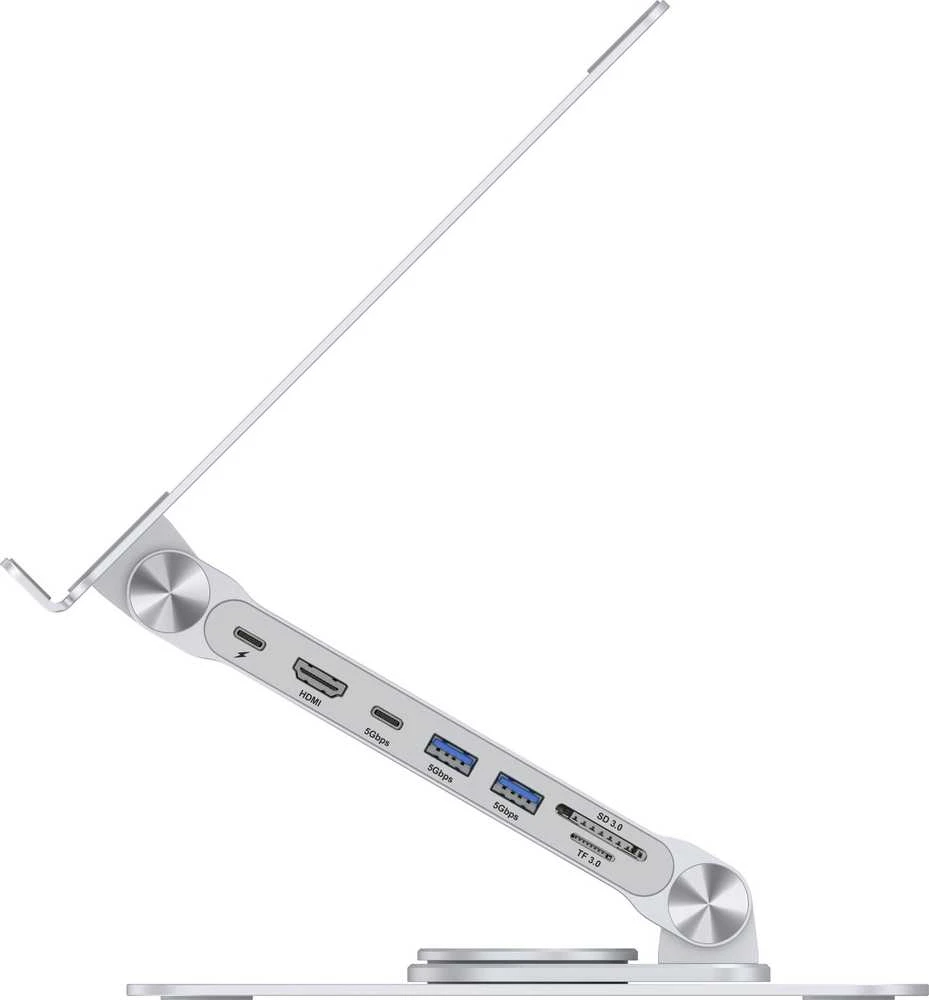 Carruzzo Conceptronic DONN27G nešiojamojo kompiuterio stovas Sidabras