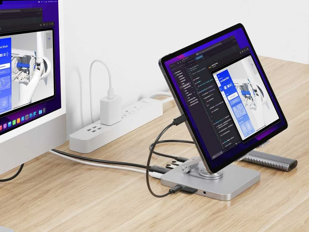 Carruzzo Conceptronic DONN26G multimedijos įrenginio vežimėlis / stovas Sidabras Planšetinis kompiuteris Multimedijos stovas