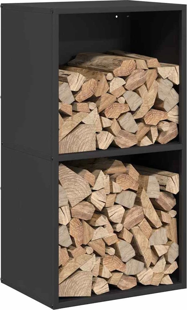Stovas malkoms, juodos, 40x30x75 cm, šaltai valcuotas plienas