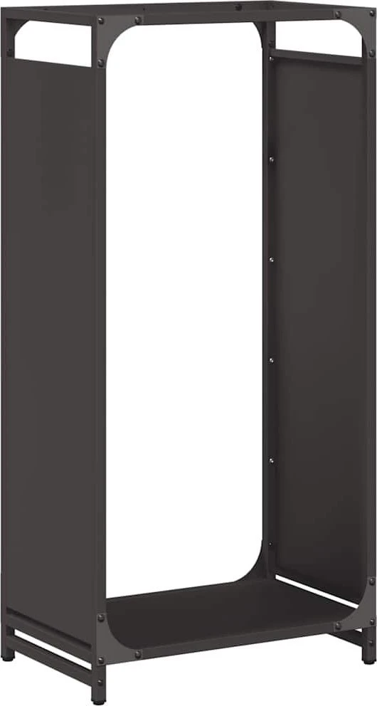 Stovas malkoms, juodos, 44x28x90 cm, šaltai valcuotas plienas