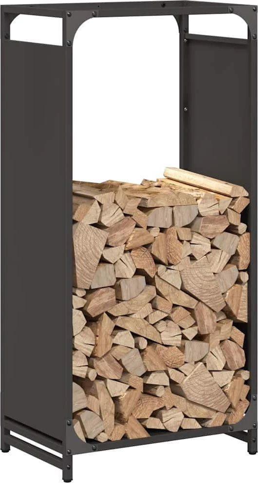 Stovas malkoms, juodos, 44x28x90 cm, šaltai valcuotas plienas