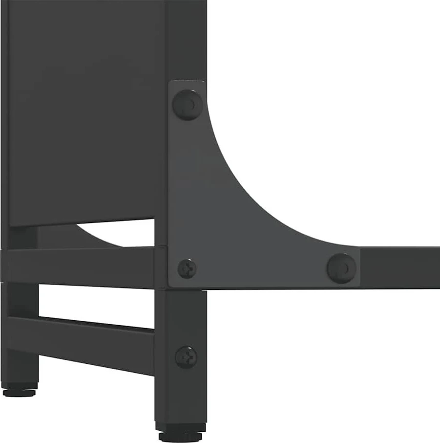Stovas malkoms, juodos, 44x28x90 cm, šaltai valcuotas plienas
