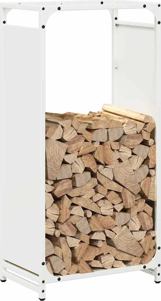 Stovas malkoms, balta, 44x28x90 cm, šaltai valcuotas plienas