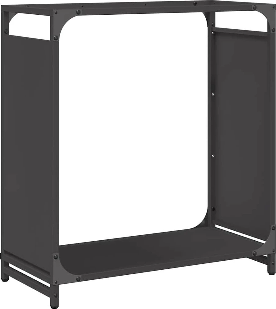 Stovas malkoms, juodos, 60x28x65 cm, šaltai valcuotas plienas
