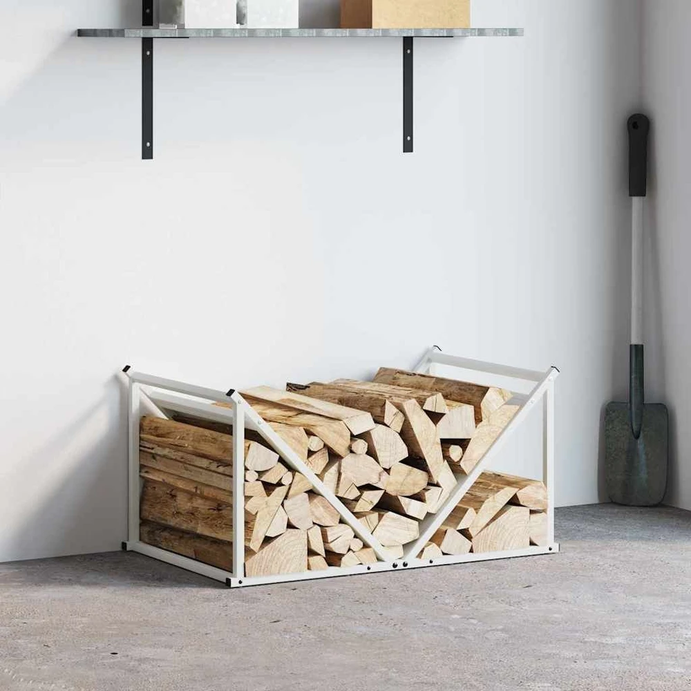 Stovas malkoms, balta, 70x43x34,5 cm, šaltai valcuotas plienas