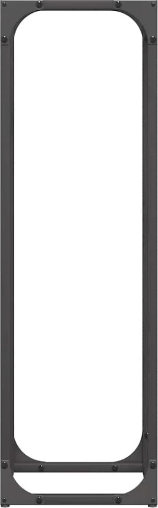 Malkų lentyna Juoda 25x25x80 cm Šaltai valcuotas plienas