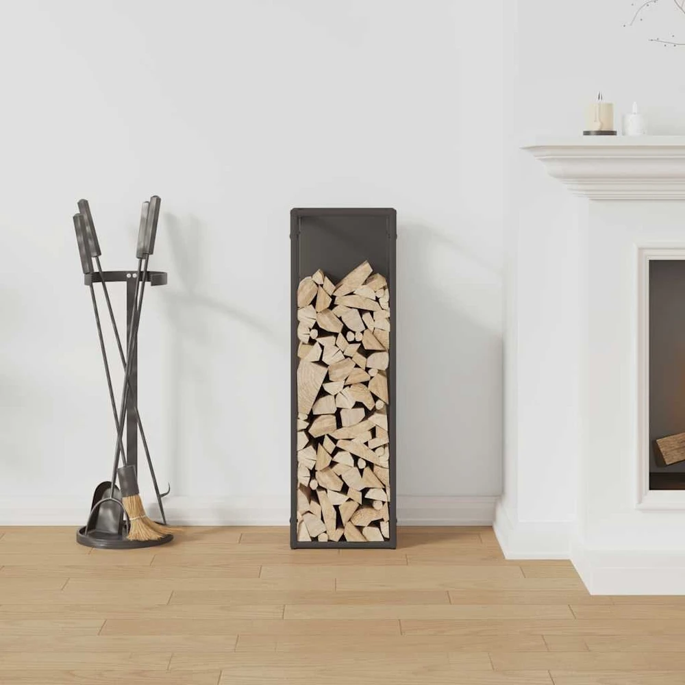 Malkų lentyna Juoda 25x25x80 cm Šaltai valcuotas plienas